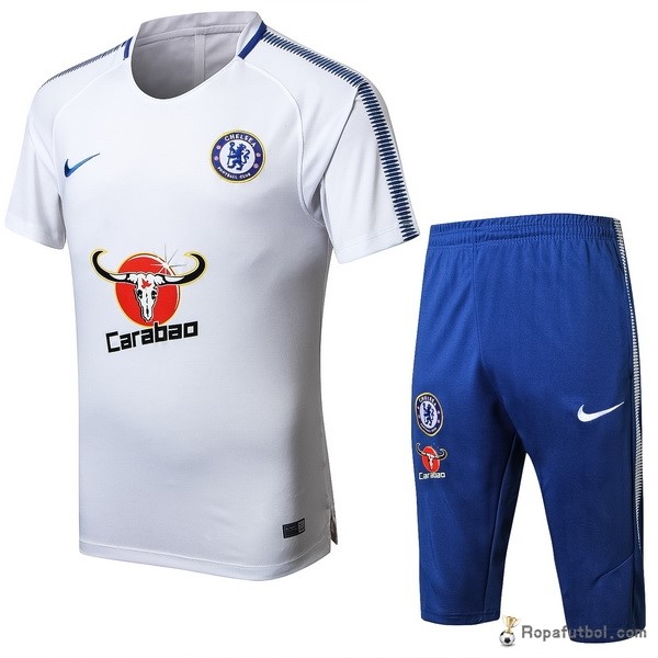 Camiseta Chelsea Entrenamiento Conjunto Completo 2017/18 Blanco